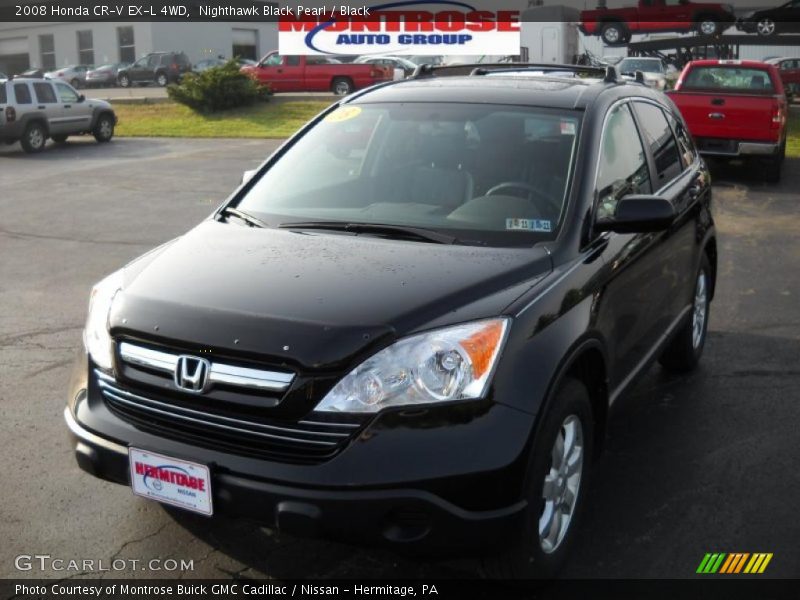 Nighthawk Black Pearl / Black 2008 Honda CR-V EX-L 4WD