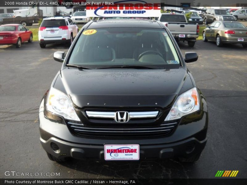 Nighthawk Black Pearl / Black 2008 Honda CR-V EX-L 4WD