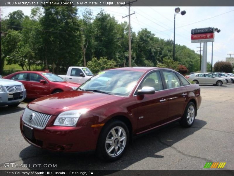 Merlot Metallic / Light Camel 2008 Mercury Sable Premier AWD Sedan