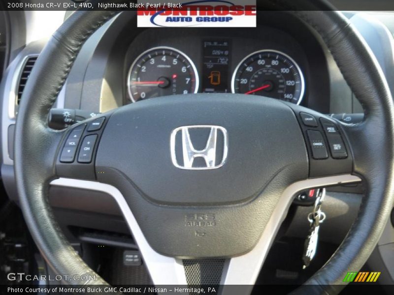 Nighthawk Black Pearl / Black 2008 Honda CR-V EX-L 4WD