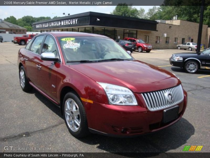 Merlot Metallic / Light Camel 2008 Mercury Sable Premier AWD Sedan