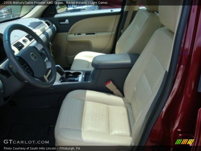 Merlot Metallic / Light Camel 2008 Mercury Sable Premier AWD Sedan