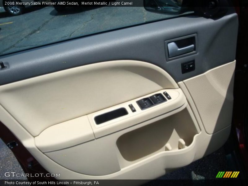 Merlot Metallic / Light Camel 2008 Mercury Sable Premier AWD Sedan