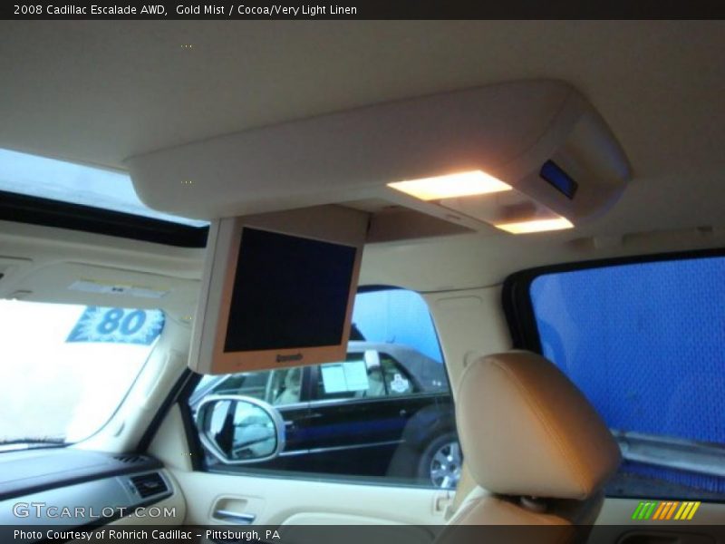 Gold Mist / Cocoa/Very Light Linen 2008 Cadillac Escalade AWD