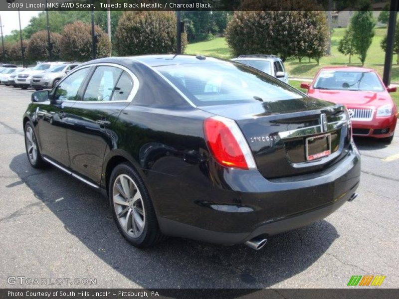Tuxedo Black Metallic / Charcoal Black 2009 Lincoln MKS AWD Sedan