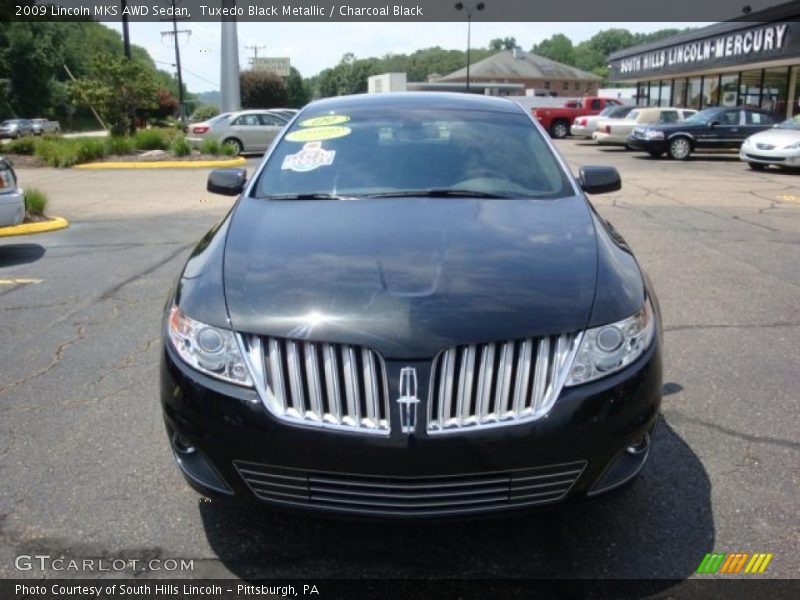 Tuxedo Black Metallic / Charcoal Black 2009 Lincoln MKS AWD Sedan