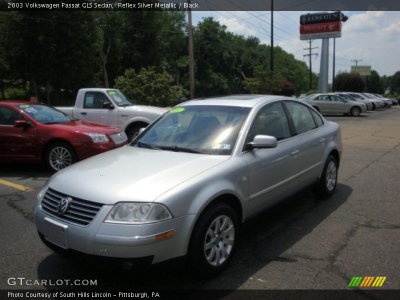 Reflex Silver Metallic / Black 2003 Volkswagen Passat GLS Sedan