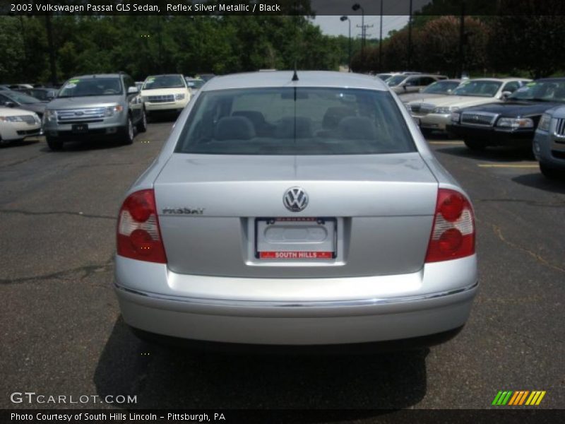 Reflex Silver Metallic / Black 2003 Volkswagen Passat GLS Sedan