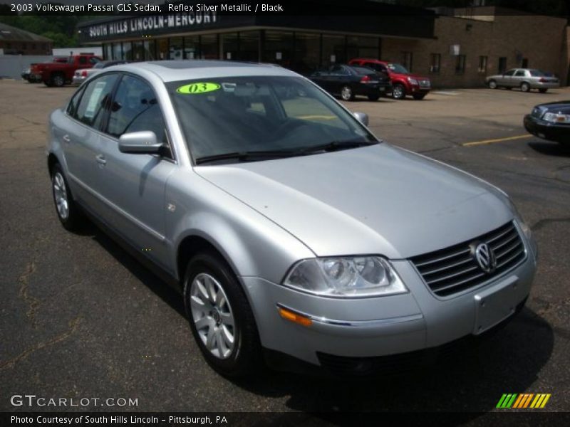 Reflex Silver Metallic / Black 2003 Volkswagen Passat GLS Sedan