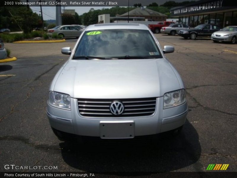 Reflex Silver Metallic / Black 2003 Volkswagen Passat GLS Sedan