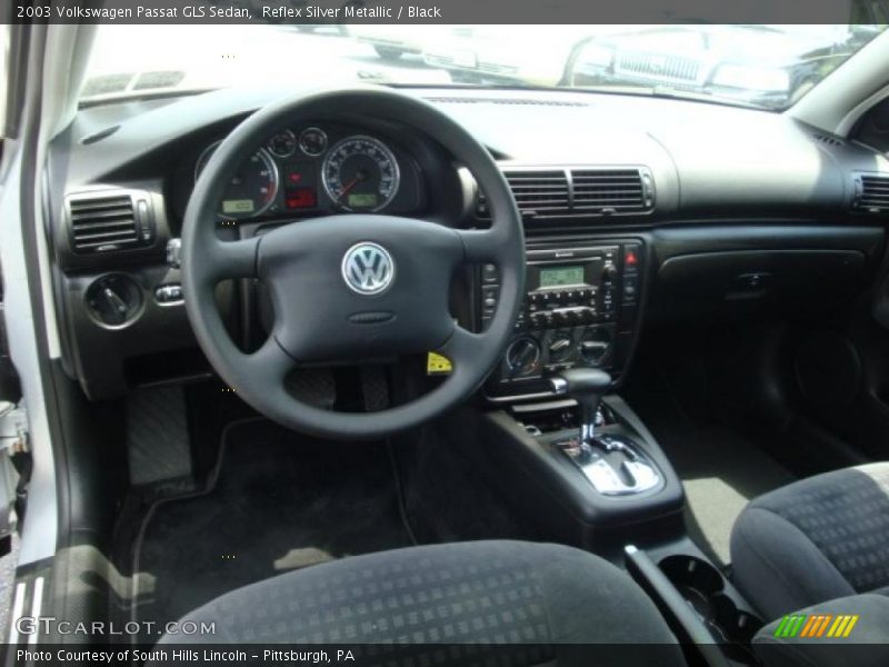 Reflex Silver Metallic / Black 2003 Volkswagen Passat GLS Sedan