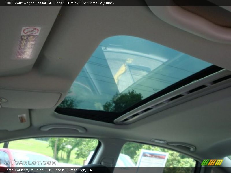 Reflex Silver Metallic / Black 2003 Volkswagen Passat GLS Sedan