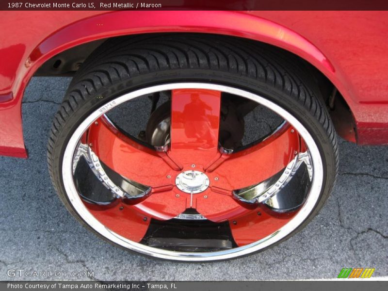Red Metallic / Maroon 1987 Chevrolet Monte Carlo LS