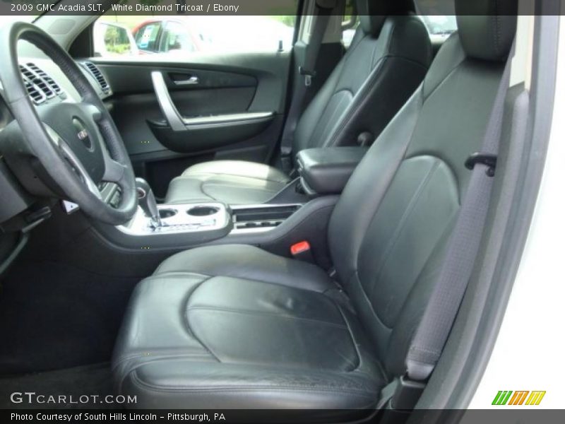 White Diamond Tricoat / Ebony 2009 GMC Acadia SLT