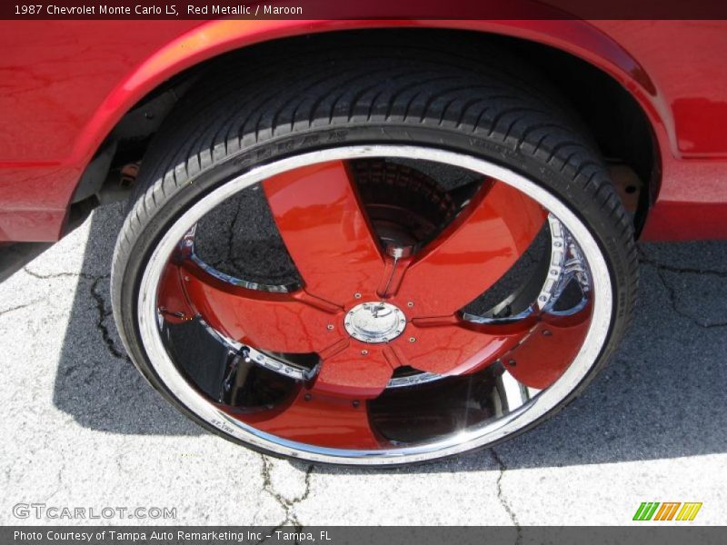 Red Metallic / Maroon 1987 Chevrolet Monte Carlo LS