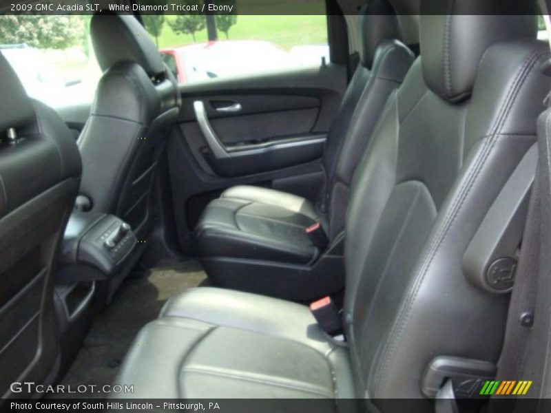 White Diamond Tricoat / Ebony 2009 GMC Acadia SLT
