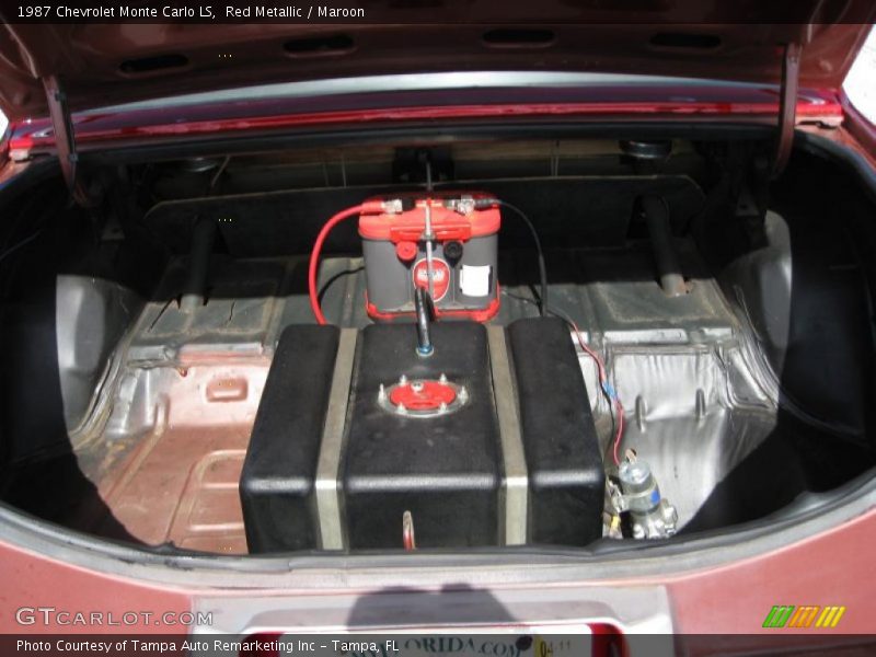Red Metallic / Maroon 1987 Chevrolet Monte Carlo LS
