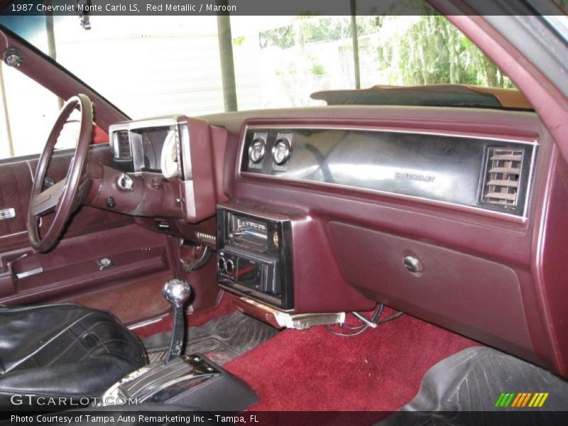 Red Metallic / Maroon 1987 Chevrolet Monte Carlo LS