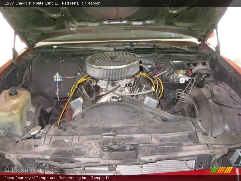 Red Metallic / Maroon 1987 Chevrolet Monte Carlo LS