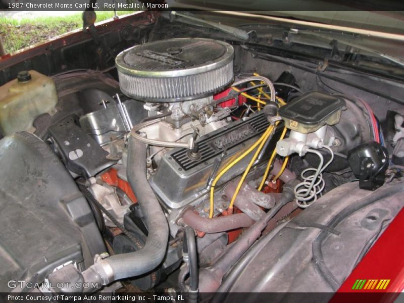 Red Metallic / Maroon 1987 Chevrolet Monte Carlo LS