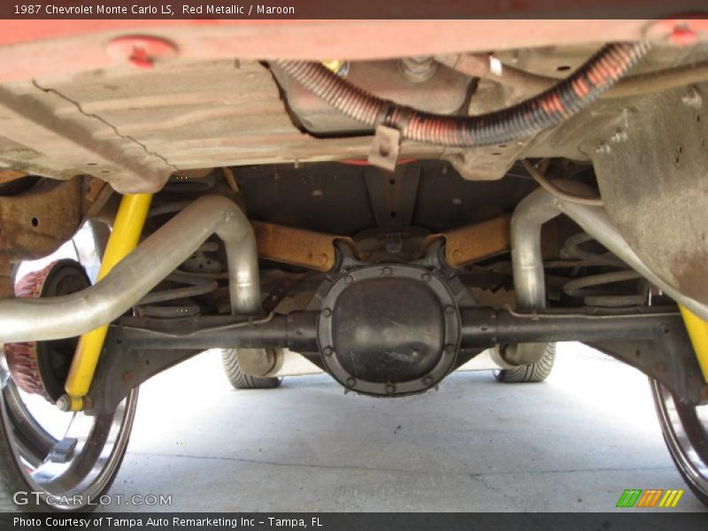 Red Metallic / Maroon 1987 Chevrolet Monte Carlo LS