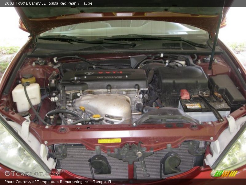 Salsa Red Pearl / Taupe 2003 Toyota Camry LE