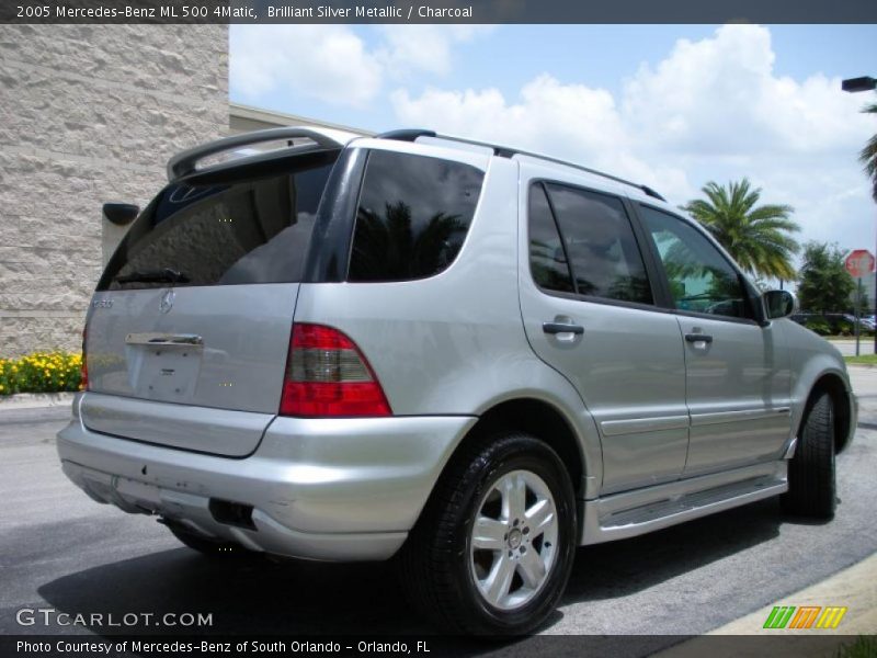 Brilliant Silver Metallic / Charcoal 2005 Mercedes-Benz ML 500 4Matic