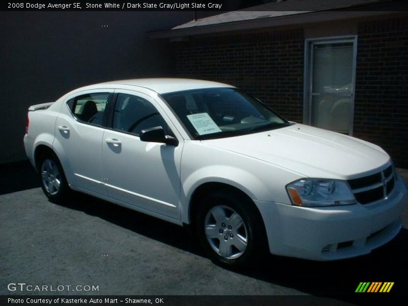 Stone White / Dark Slate Gray/Light Slate Gray 2008 Dodge Avenger SE