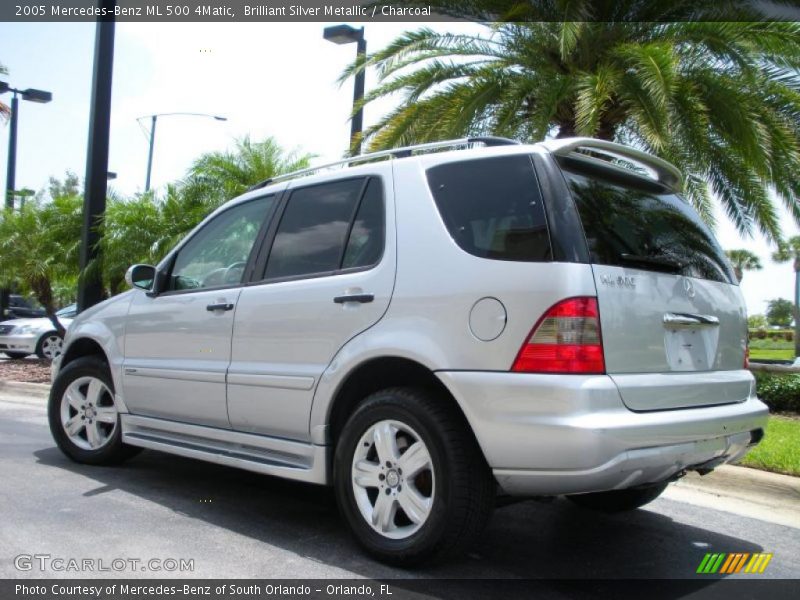 Brilliant Silver Metallic / Charcoal 2005 Mercedes-Benz ML 500 4Matic