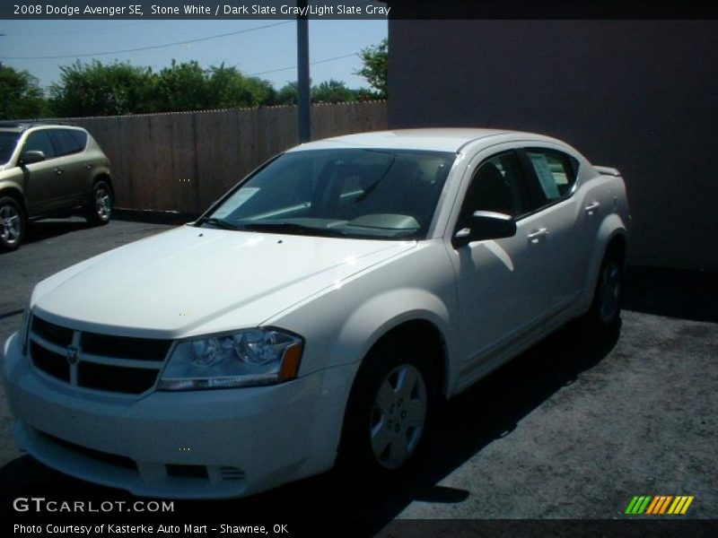 Stone White / Dark Slate Gray/Light Slate Gray 2008 Dodge Avenger SE