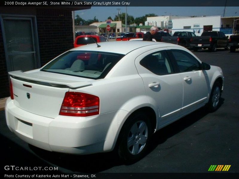Stone White / Dark Slate Gray/Light Slate Gray 2008 Dodge Avenger SE