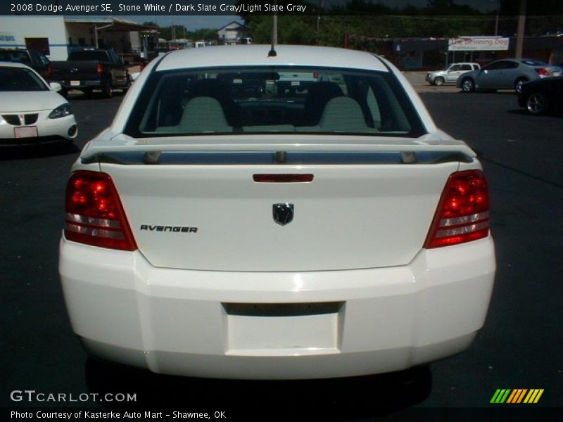 Stone White / Dark Slate Gray/Light Slate Gray 2008 Dodge Avenger SE