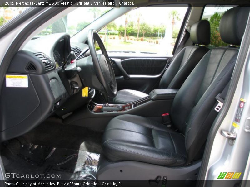 Brilliant Silver Metallic / Charcoal 2005 Mercedes-Benz ML 500 4Matic