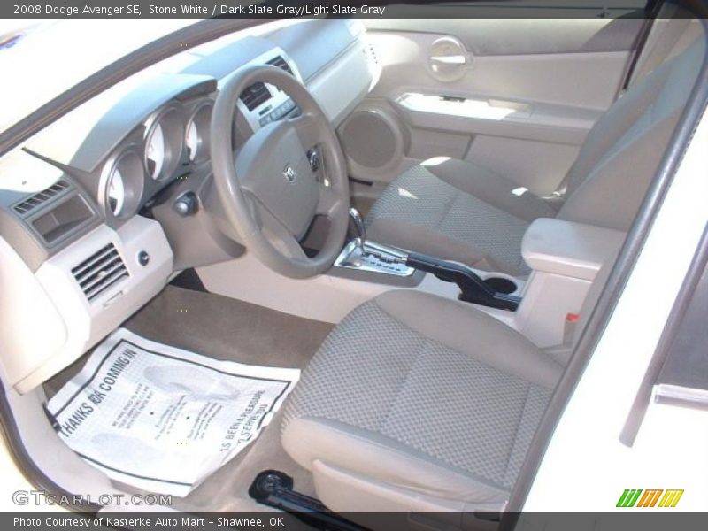 Stone White / Dark Slate Gray/Light Slate Gray 2008 Dodge Avenger SE