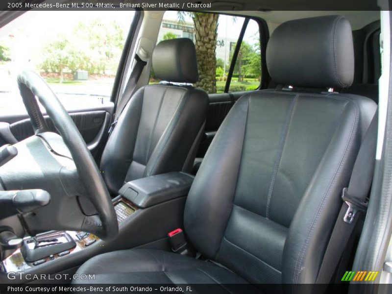 Brilliant Silver Metallic / Charcoal 2005 Mercedes-Benz ML 500 4Matic