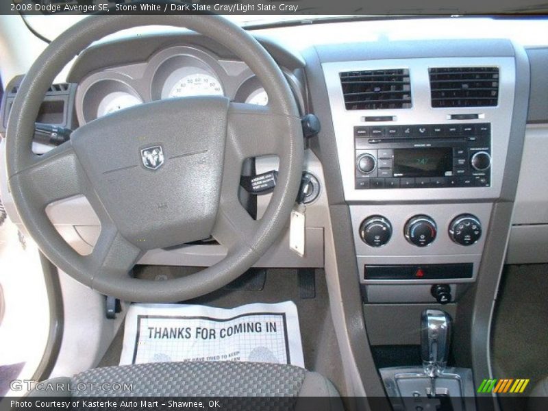 Stone White / Dark Slate Gray/Light Slate Gray 2008 Dodge Avenger SE
