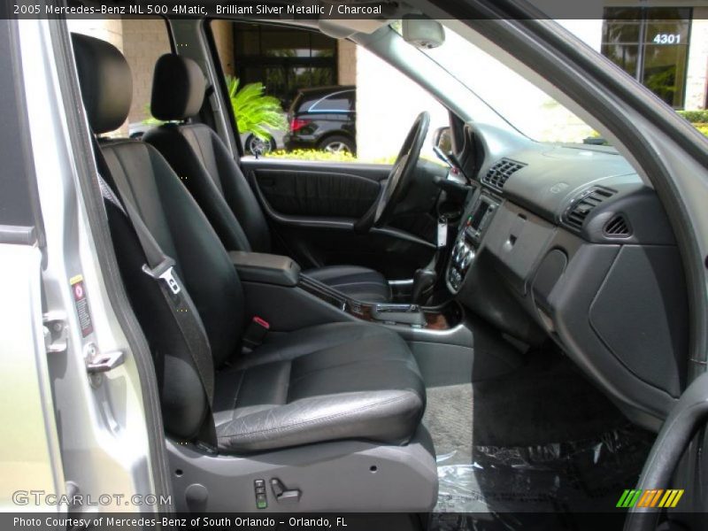 Brilliant Silver Metallic / Charcoal 2005 Mercedes-Benz ML 500 4Matic