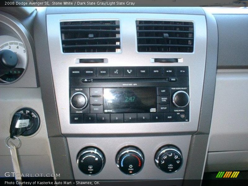 Stone White / Dark Slate Gray/Light Slate Gray 2008 Dodge Avenger SE