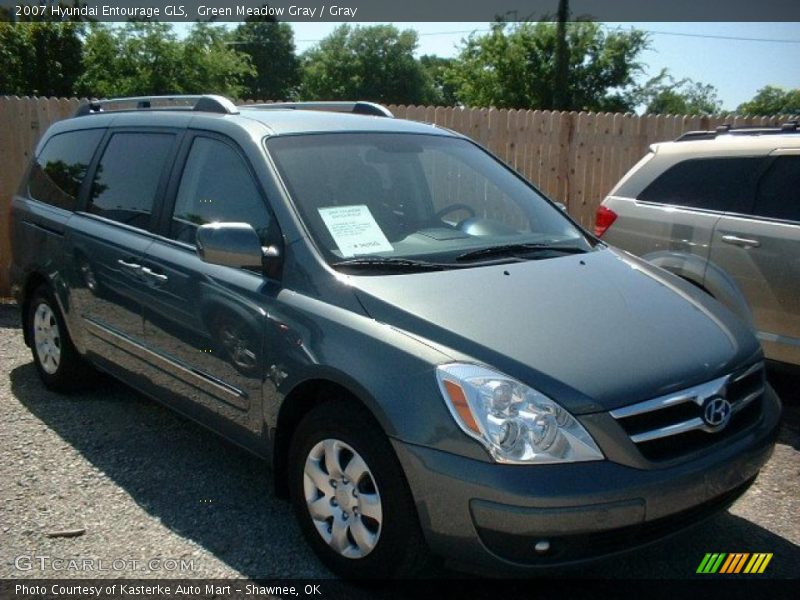 Green Meadow Gray / Gray 2007 Hyundai Entourage GLS