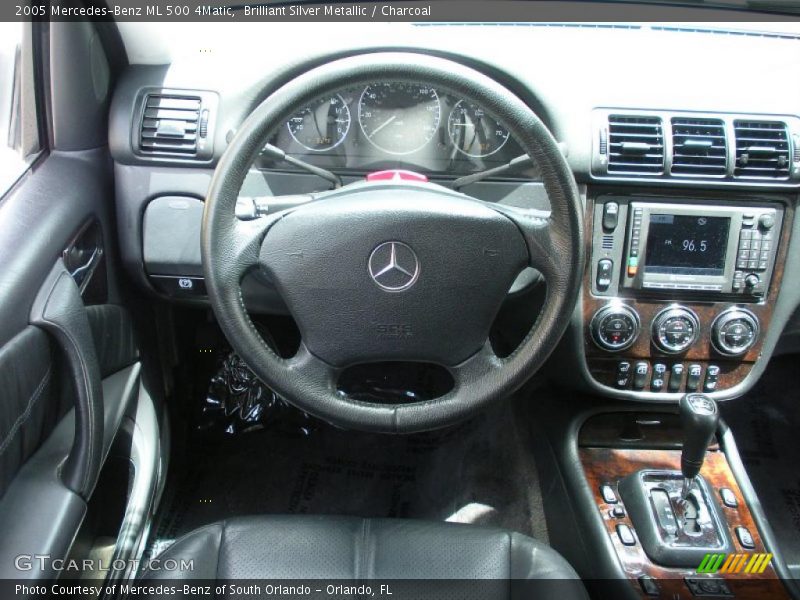 Brilliant Silver Metallic / Charcoal 2005 Mercedes-Benz ML 500 4Matic