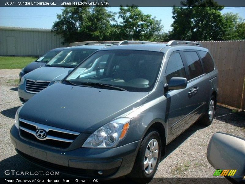 Green Meadow Gray / Gray 2007 Hyundai Entourage GLS