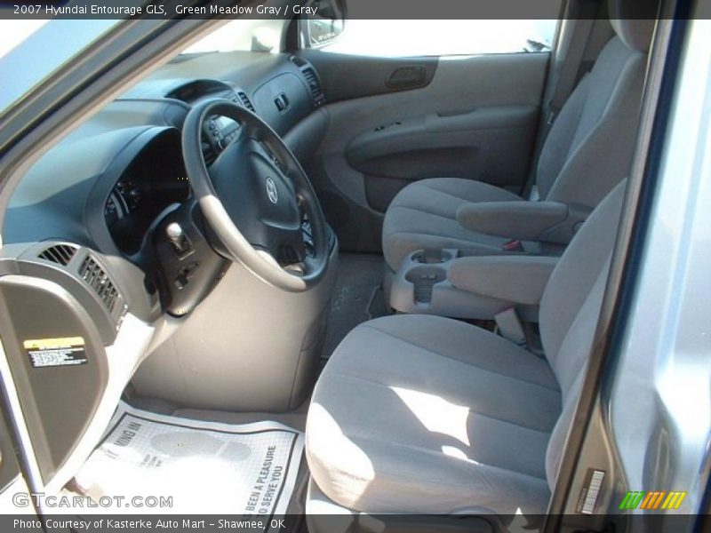 Green Meadow Gray / Gray 2007 Hyundai Entourage GLS
