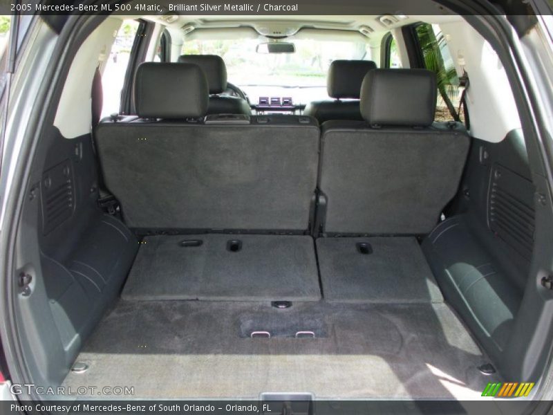 Brilliant Silver Metallic / Charcoal 2005 Mercedes-Benz ML 500 4Matic