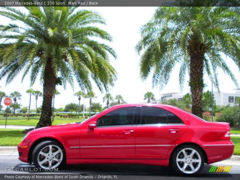 Mars Red / Black 2007 Mercedes-Benz C 230 Sport