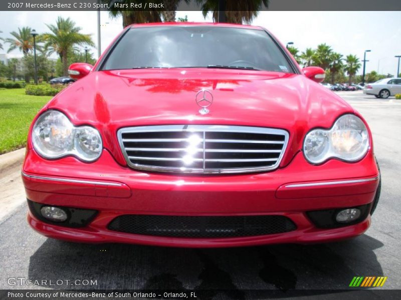 Mars Red / Black 2007 Mercedes-Benz C 230 Sport