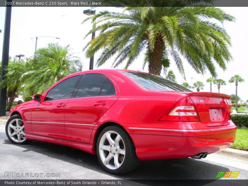 Mars Red / Black 2007 Mercedes-Benz C 230 Sport