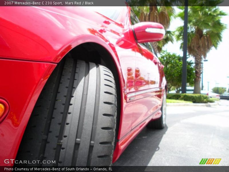 Mars Red / Black 2007 Mercedes-Benz C 230 Sport