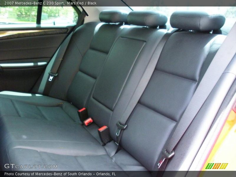 Mars Red / Black 2007 Mercedes-Benz C 230 Sport