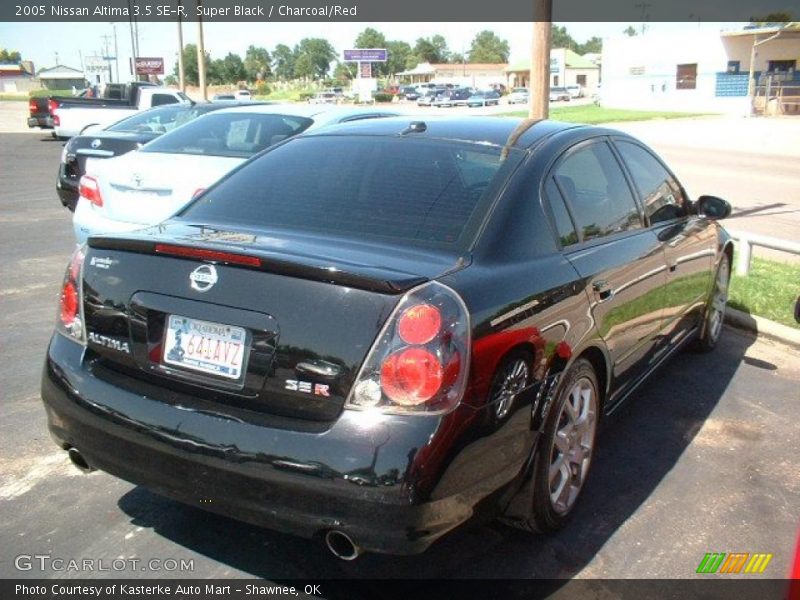 Super Black / Charcoal/Red 2005 Nissan Altima 3.5 SE-R