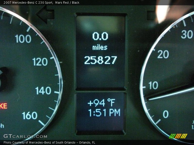 Mars Red / Black 2007 Mercedes-Benz C 230 Sport